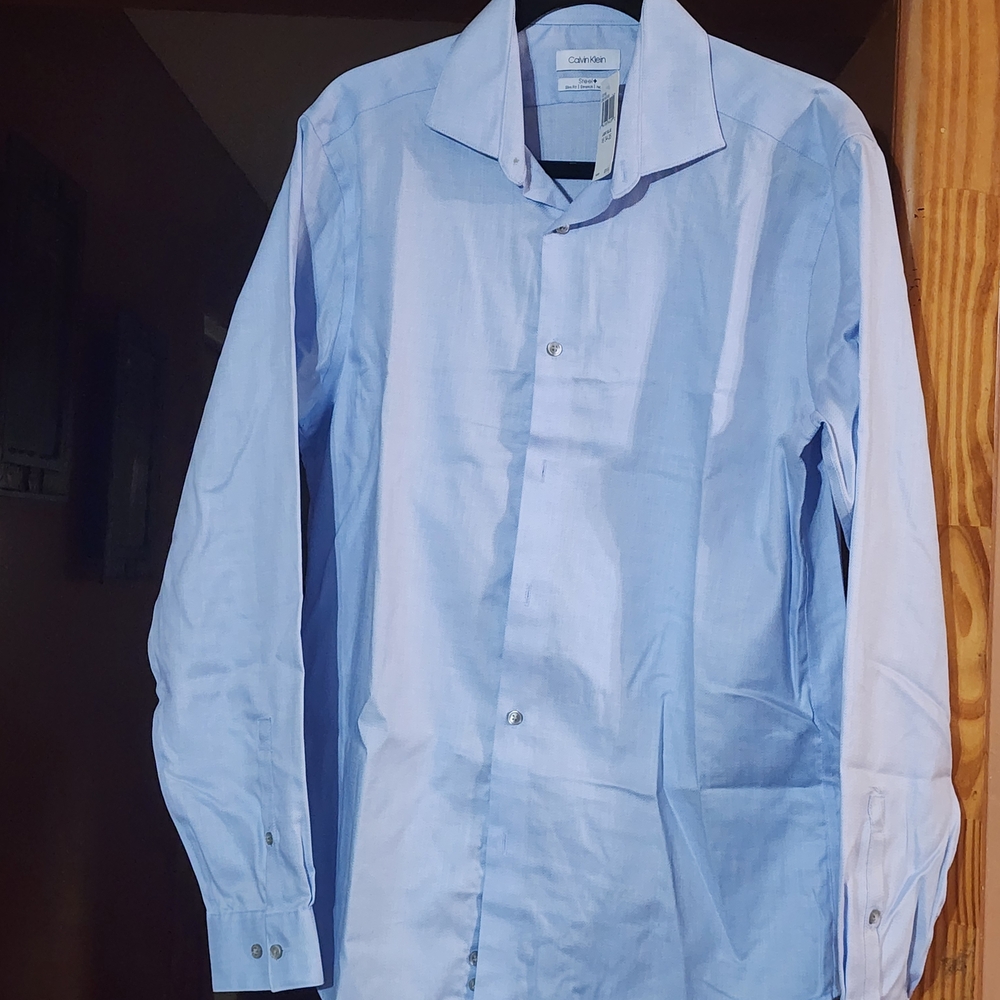 Calvin Klein Men's Blue Dress Shirt